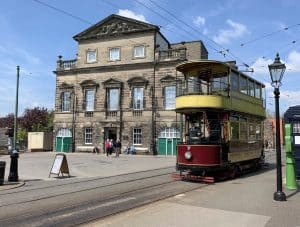 Men's Health Week - traditional old electric tram at Crich Tramway Museum