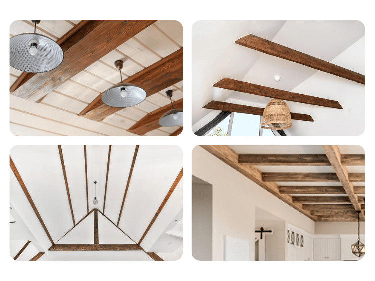 ceiling styles with beams